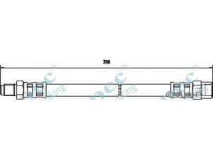 APEC braking HOS3399 stabdžių žarnelė 
 Stabdžių sistema -> Stabdžių žarnelės
0060501338, 0060709427, 0060709762