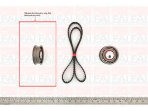 FAI AutoParts TBK33 paskirstymo diržo komplektas 
 Techninės priežiūros dalys -> Papildomas remontas
051198119, 6K0198001B, K0198001B(KIT)