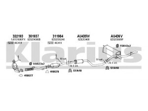 KLARIUS 940699U išmetimo sistema 
 Išmetimo sistema -> Išmetimo sistema, visa