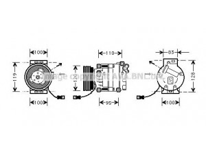 AVA QUALITY COOLING FTK034 kompresorius, oro kondicionierius 
 Oro kondicionavimas -> Kompresorius/dalys
46757907, 46786262, 59247570, 60815788