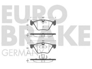 EUROBRAKE 5502221527 stabdžių trinkelių rinkinys, diskinis stabdys 
 Techninės priežiūros dalys -> Papildomas remontas
34116763617, 34116763618, 34116769099