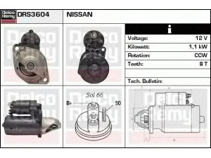 DELCO REMY DRS3604 starteris 
 Elektros įranga -> Starterio sistema -> Starteris
23300-99B05, 23300-99B06, 23300-99B06-EP