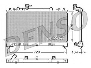 DENSO DRM44022 radiatorius, variklio aušinimas 
 Aušinimo sistema -> Radiatorius/alyvos aušintuvas -> Radiatorius/dalys
L51715200C