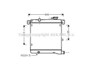 AVA QUALITY COOLING AB2002 radiatorius, variklio aušinimas 
 Aušinimo sistema -> Radiatorius/alyvos aušintuvas -> Radiatorius/dalys
82357295