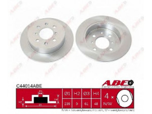 ABE C44014ABE stabdžių diskas 
 Stabdžių sistema -> Diskinis stabdys -> Stabdžių diskas
42510-SR3-000, 42510-SR3-A10, 42510-SR3-A11