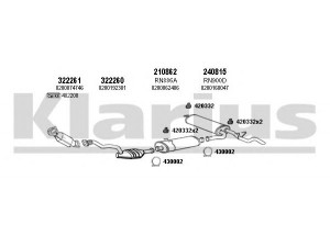KLARIUS 391650E išmetimo sistema 
 Išmetimo sistema -> Išmetimo sistema, visa