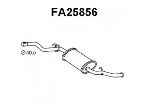 VENEPORTE FA25856 galinis duslintuvas 
 Išmetimo sistema -> Duslintuvas
50008145, 7727689, 7727699
