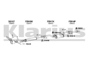 KLARIUS 361825U išmetimo sistema 
 Išmetimo sistema -> Išmetimo sistema, visa