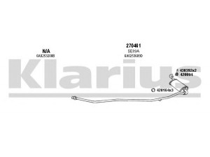KLARIUS 790102E išmetimo sistema 
 Išmetimo sistema -> Išmetimo sistema, visa