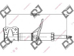 DJ PARTS DS1155GS amortizatorius 
 Pakaba -> Amortizatorius
MN101957, MR589639