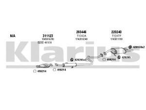 KLARIUS 900184E išmetimo sistema 
 Išmetimo sistema -> Išmetimo sistema, visa