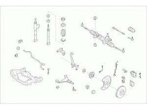 ZF Parts MERCE-E-KLA-FZ001 vairavimo mechanizmas; rato pakaba 
 Ašies montavimas/vairavimo mechanizmas/ratai -> Prekių paieška pagal schemą