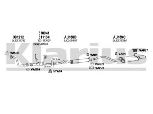 KLARIUS 940346U išmetimo sistema 
 Išmetimo sistema -> Išmetimo sistema, visa