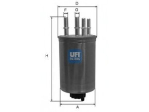 UFI 24.459.00 kuro filtras 
 Techninės priežiūros dalys -> Papildomas remontas
LR007311, LR010075, LR041978, WJN500025