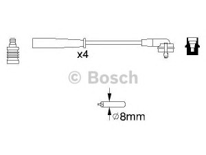 BOSCH 0 986 356 887 uždegimo laido komplektas 
 Kibirkšties / kaitinamasis uždegimas -> Uždegimo laidai/jungtys