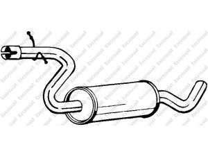 BOSAL 233-805 vidurinis duslintuvas 
 Išmetimo sistema -> Duslintuvas
1K0 253 209 A, 1K0 253 209 T