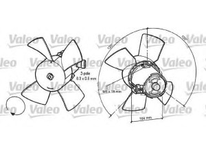 VALEO 696035 ventiliatorius, radiatoriaus 
 Aušinimo sistema -> Oro aušinimas
1341244, 1341244, 22061461