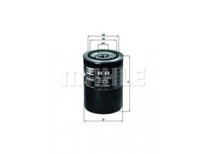 KNECHT OC 54 alyvos filtras 
 Techninės priežiūros dalys -> Techninės priežiūros intervalai
11421304423, 11421308588, 7984992