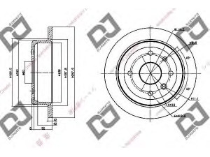 DJ PARTS BD1091 stabdžių diskas 
 Stabdžių sistema -> Diskinis stabdys -> Stabdžių diskas
96389659