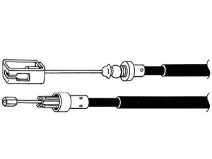 KAWE FA02198 trosas, stovėjimo stabdys 
 Stabdžių sistema -> Valdymo svirtys/trosai
4745F5, 1472958080, 1472958080