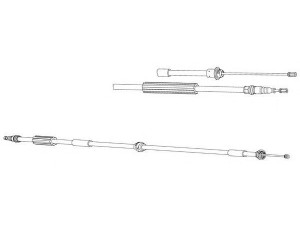 KAWE FO02217 trosas, stovėjimo stabdys 
 Stabdžių sistema -> Valdymo svirtys/trosai
1116840, 1221742, 1332884, 1358881