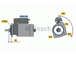 BOSCH 0 986 013 470 starteris 
 Elektros įranga -> Starterio sistema -> Starteris
026 911 023, 049 911 023 G, 026 911 023