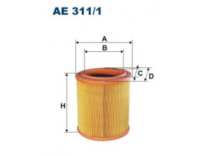 FILTRON AE311/1 oro filtras 
 Filtrai -> Oro filtras
1444E5, 1444F0
