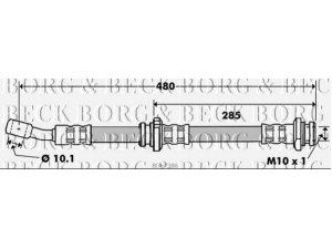 BORG & BECK BBH7386 stabdžių žarnelė 
 Stabdžių sistema -> Stabdžių žarnelės
51580-63B00, 51580-63BB0, 5158063B00