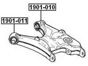 ASVA 1901-011 valdymo svirties/išilginių svirčių įvorė 
 Ašies montavimas/vairavimo mechanizmas/ratai -> Valdymo svirtis/pasukamosios svirties sujungimas -> Montavimas/sutvirtinimas
33321090031