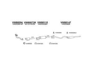 VENEPORTE 800321 išmetimo sistema 
 Išmetimo sistema -> Išmetimo sistema, visa