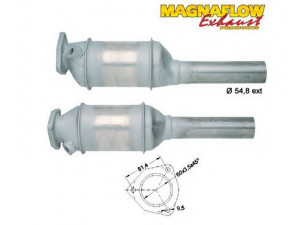 MAGNAFLOW 87014 katalizatoriaus keitiklis 
 Išmetimo sistema -> Katalizatoriaus keitiklis
165131701EX, 357131701CX, 535131701