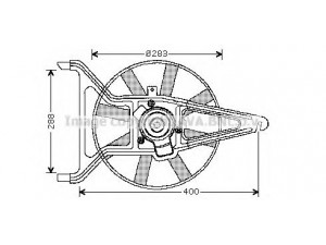AVA QUALITY COOLING CN7542 ventiliatorius, radiatoriaus 
 Aušinimo sistema -> Oro aušinimas
125350, 95630076, 95647745, 125350