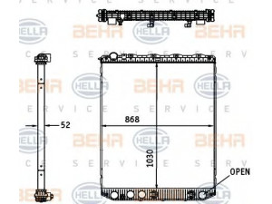HELLA 8MK 376 761-641 radiatorius, variklio aušinimas
20956552, 20956564, 21146403, 21146404