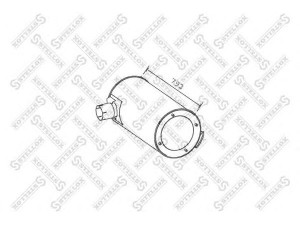 STELLOX 82-03079-SX vidurinis / galinis duslintuvas 
 Išmetimo sistema -> Duslintuvas
2996130, 41213758