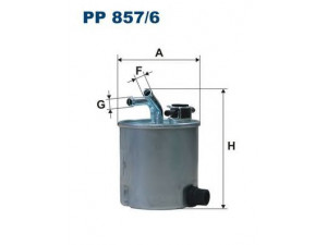 FILTRON PP857/6 kuro filtras 
 Filtrai -> Kuro filtras
16400EC00A