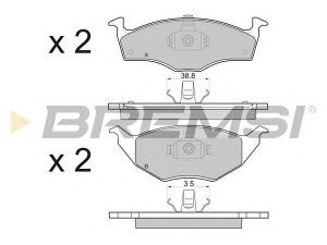 BREMSI BP2914 stabdžių trinkelių rinkinys, diskinis stabdys 
 Techninės priežiūros dalys -> Papildomas remontas
6E0698151, 6E0698151, 6E0698151