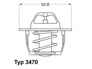 WAHLER 3470.89D50 termostatas, aušinimo skystis 
 Aušinimo sistema -> Termostatas/tarpiklis -> Thermostat
M-474877, M-863985, 44 02 719, 77 00 723 945