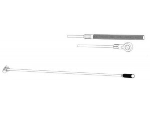 CEF DM02162 trosas, stovėjimo stabdys 
 Stabdžių sistema -> Valdymo svirtys/trosai
6014201885