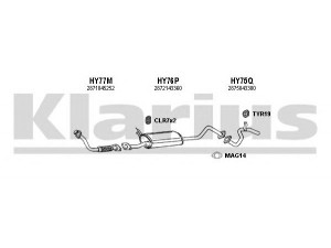 KLARIUS 450041U išmetimo sistema 
 Išmetimo sistema -> Išmetimo sistema, visa