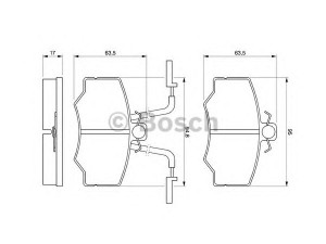 BOSCH 0 986 424 184 stabdžių trinkelių rinkinys, diskinis stabdys 
 Techninės priežiūros dalys -> Papildomas remontas
60765018, 60778098, 60778676, 60765018