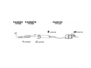 VENEPORTE 250142 išmetimo sistema 
 Išmetimo sistema -> Išmetimo sistema, visa