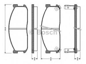 BOSCH 0 986 TB2 127 stabdžių trinkelių rinkinys, diskinis stabdys 
 Techninės priežiūros dalys -> Papildomas remontas
S231-49-280, S231-49-280A, S2YA3323Z