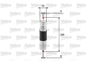 VALEO 587014 kuro filtras 
 Techninės priežiūros dalys -> Papildomas remontas
13 32 1 702 632, 13 32 1 740 985