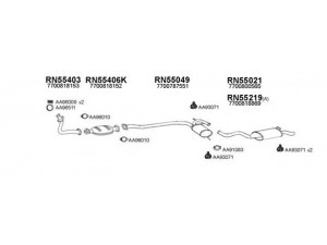 VENEPORTE 550038 išmetimo sistema 
 Išmetimo sistema -> Išmetimo sistema, visa