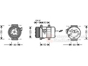 VAN WEZEL 5900K113 kompresorius, oro kondicionierius 
 Oro kondicionavimas -> Kompresorius/dalys
30612681, 30613432, 30632721