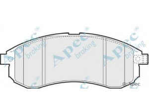 APEC braking PAD1405 stabdžių trinkelių rinkinys, diskinis stabdys 
 Techninės priežiūros dalys -> Papildomas remontas
DBP511126, MN102622, MR977365