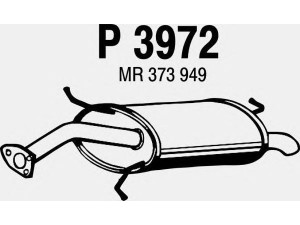 FENNO P3972 galinis duslintuvas 
 Išmetimo sistema -> Duslintuvas
MR373949