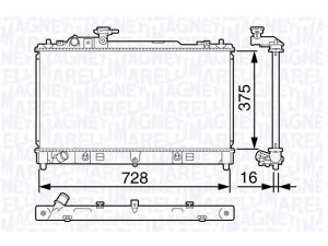 MAGNETI MARELLI 350213134600 radiatorius, variklio aušinimas
LF5V15200B