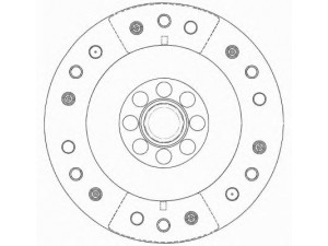 SACHS 1860 049 018 sankabos diskas