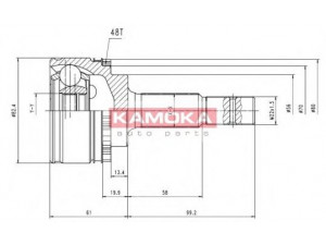 KAMOKA 6063 jungčių komplektas, kardaninis velenas 
 Ratų pavara -> Sujungimai/komplektas
43420-05130, 43470-09541, 46410-05310
